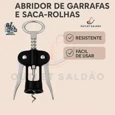 Saca Rolhas e Abridor de Garrafas Borboleta Com Alavanca Vinho Bebidas Bar Adega