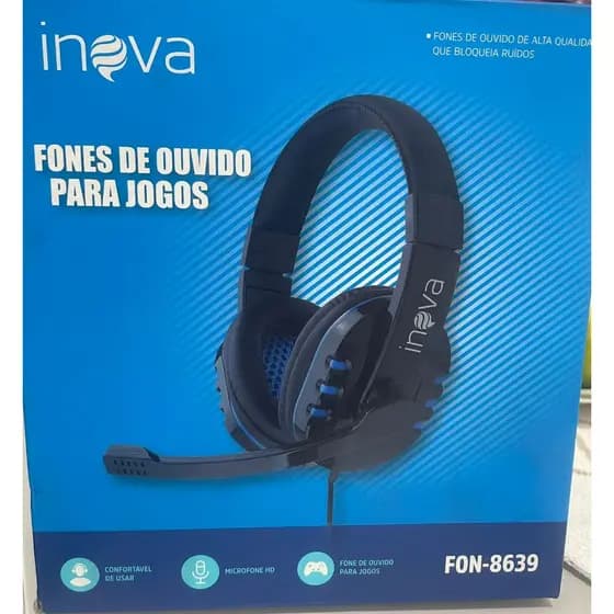 FONE HEADSET ESTEREO FONE GAMER INOVA