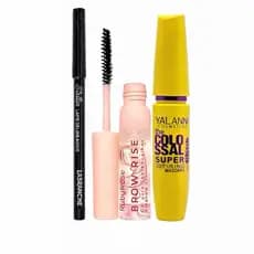 Kit Gel Para Sobrancelha Ruby Rose + Lápis Delineador + Mascara Para Cilios Colossal Volum' Express