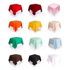 Kit 2 Toalhas De Mesa Quadrada 1,50x1,50 Oxford P/ Festa Buffet