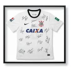 Quadro Camisa Corinthians Autografada Libertadores&mundial