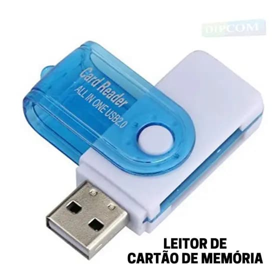 Adaptador Leitor de Cartão de Memória USB - [Para Cartões SD e Micro SD]