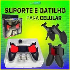 Suporte e Gatilho Para Celular [Gamepad]
