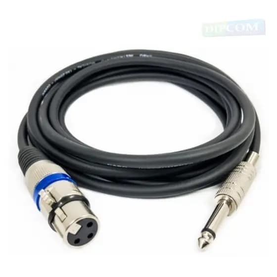 Cabo para Microfone x P10 - Cabo P10 x XLR (para microfone)