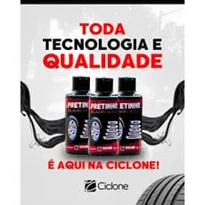 KIT 6 UN LIMPA PNEU PRETINHO BLACK GOLD 250ML ENVIO IMEDIATO