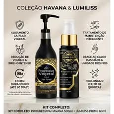 Kit Progressiva Vegetal + LumiLiss – Alisamento + Manutenção Inteligente dos Fios