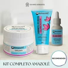 Kit Clareador Amazolé – Rotina Completa para Pele Mais Uniforme e Cuidada