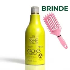 Shampoo Cachos Definidos 500ml Bela Berê Hidratação Definição Brilho Ganhe Escova