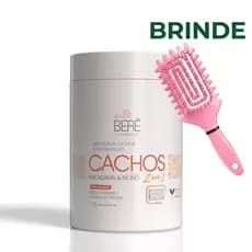 Ativador Cachos Macadâmia Rícino 1kg Bela Berê Hidratação Brilho Frizz Ganhe Escova