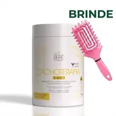 Bela Berê Cachoterapia Nutrição Etapa 2 Bela Berê 1kg 4em1 Antifrizz Vegano Ganhe Escova