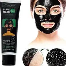 Máscara Preta Facial Removedora de Cravos Matto Verde Black Skin Anti Oleosidade Limpeza De Poros