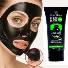 Skin Care Pele Remover cravos Bluemoon Black Mask com Carvão Ativado