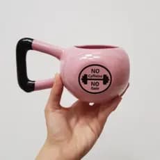 Caneca 3D Kettlebell peso exercício academia crossfit fit fitness casa cozinha