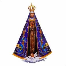 Adesivo Nossa Senhora Aparece para Carro, 29 x 20 vidro de caminhonete e caminhão Religioso Católico Santa Maria