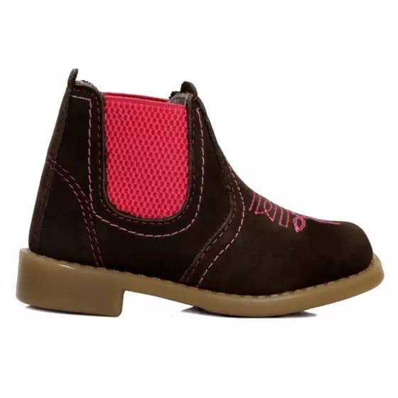 Botina Infantil Feminina Bota Infantil Menina Bebe Texana Country De Couro Promoção