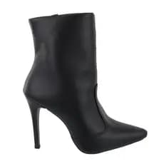 Bota Feminina Bico Fino Salto Alto Cano Curto De ziper 33 ao 40 Promoção