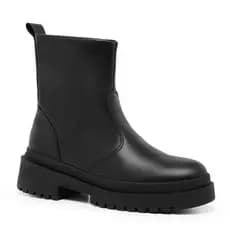 Bota Chelsea Feminina Tratorada Casual Cano Médio Leve Confortável Oferta