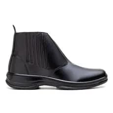 Bota Botina Masculina Country De Elastico Confort Sola Costurada Couro Ecologico Rodeio Lançamento