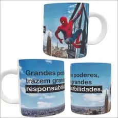 Caneca Frase Homem Aranha - Caneca Homem Aranha - Caneca Spiderman - Caneca Personalizada - Xícara Homem Aranha