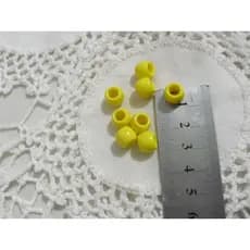 miçangas miçangão para tererê amarelo 10 pçs