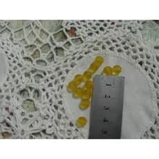 bola 6 caramelo de vidro mate jateado 10 pçs