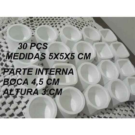 Kit 30 vasinhos cachepo  suculentas velas lembrancinhas artesanato muda a quantidade 20 18 15 12 POR MODELO não o preço