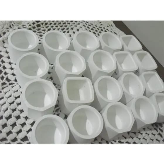 mini vaso vasinhos de gesso para suculentas lembrancinhas artesanato 15 pçs
