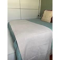 Peseira para cama casal queen ou king 100% algodão lindíssima e luxuosa sem franja