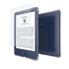 Capa Borda Reforçada Para Novo Kindle Paperwhite 12ª (SA568B) + Película Fosca
