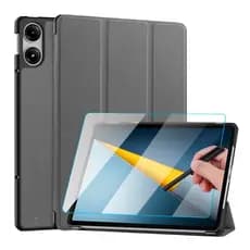 Capa Couro Sintético Para Tablet Poco Pad M1 12.1 + Película + Caneta