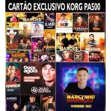 Cartão SD Exclusivo com 64 ritmos Profissionais para Korg PA500