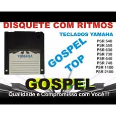 Disquete Gospel para teclados Yamaha Psr 340 - 450 - 550 - 630 - 640 - 730