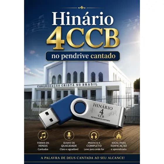HINARIO 04 CCB NO PENDRAIVER  ORIGINAL
