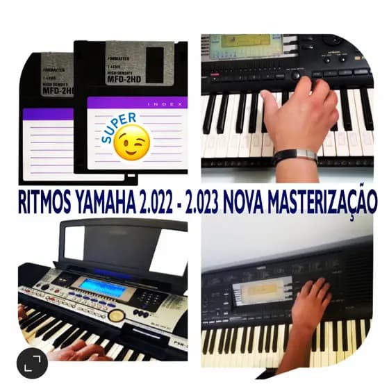 Disquetes com Ritmos 2.023 para Teclados YAMAHA PSR-550/630/730/540/640