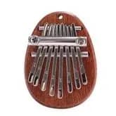 kalimba 8 teclas aço mini piano dedo madeira