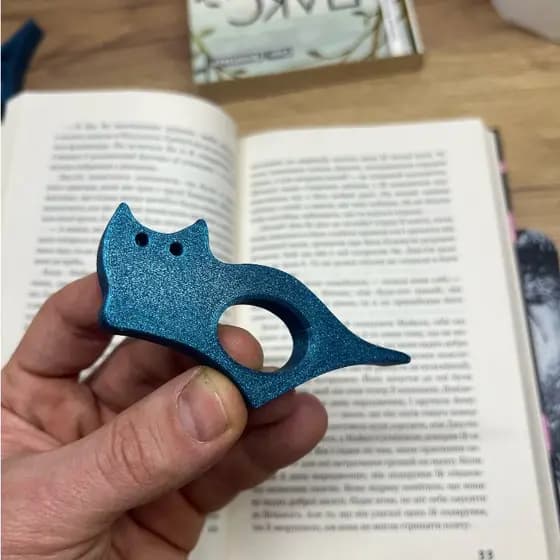 Suporte de Página Gatinho Marcador de Página Leitura Acessório para Livro Apoio de Página Fofo para Estudo e Leitura