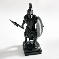 Estátua Guerreiro Espartano 300 Escultura Decorativa em Impressão Decoração Geek Colecionável Cod 00062
