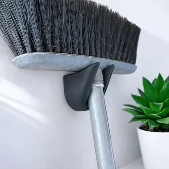 Suporte para Vassoura Parede Organizador Resistente Cozinha Lavanderia Area de Serviço Quintal
