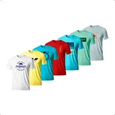 Kit 7 camisetas masculina p ao gg com ld(LEVES DEFEITOS)