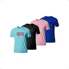 Kit 4 camisas camisetas masculina com leves defeitos