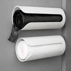 Suporte Para Saco de Lixo, Organizador para Sacos de Lixo Moderno, Recipiente para Organizar e Guardar Saco de Lixo