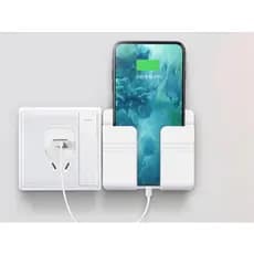 Suporte de Celular de Parede com Fita Dupla Face 3M – Organizador para Carregador – Seguro, Fácil Instalação