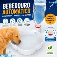 Bebedouro Automático Pet Cães e Gatos Compatível com Garrafa PET Água Sempre Fresca | Bebedouro Automático Pet | Cães