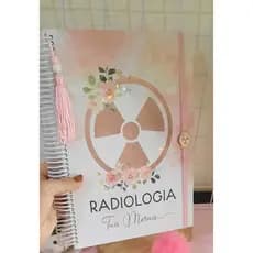 Caderno Universitário 19x27 10 matérias profissões rosa capa dura personalizado