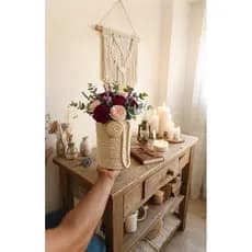 Cesto para flores – Vaso decorativo, cesta de corda sisal