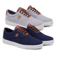 Kit 2 Tênis Polo Fran Sapatenis Masculino Casual Cano Baixo Miami