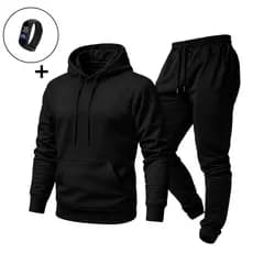 Conjunto Moletom e Calça Estiloso Unissex Estilo Geek Lançamento + Relógio Digital