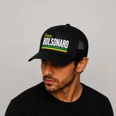 Boné Brasil Eleição Trucker Aba Curva Várias Cores Trucker