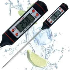 Termômetro Culinário Digital De Cozinha - Ideal para Óleo, Água e Carne e leitura rápida