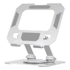 Suporte Ajustável para Tablet e Celular em Alumínio Rotativo e Dobrável | Resistente e Elegante